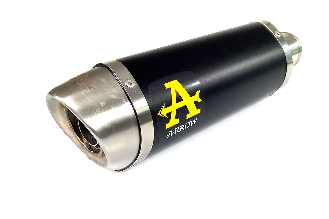 ARROW Auspuff DARK THUNDER Aluminium schwarz für Yamaha MT-07 (21-)