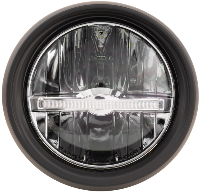 Scheinwerfer LED für Vespa Primavera 50-150ccm 2T/​4T (-'18), schwarz matt