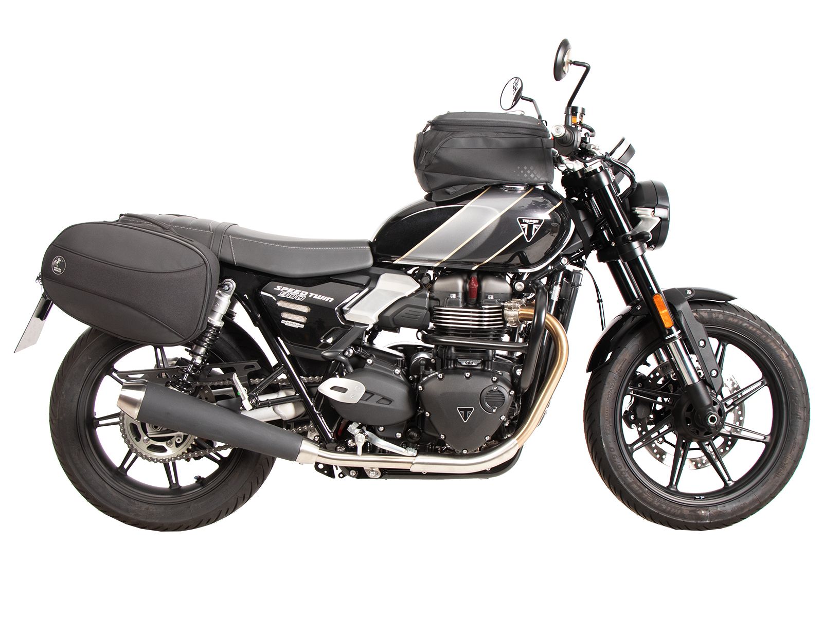 C-Bow Seitenträger schwarz für Triumph Speed Twin 900 (25-) Hepco & Becker