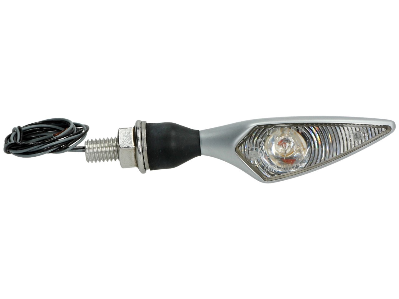 Kellermann Blinker, Rhombus, Stahl, LED, VL/HR, 12 V, chrom matt, M8x20, E-geprüft