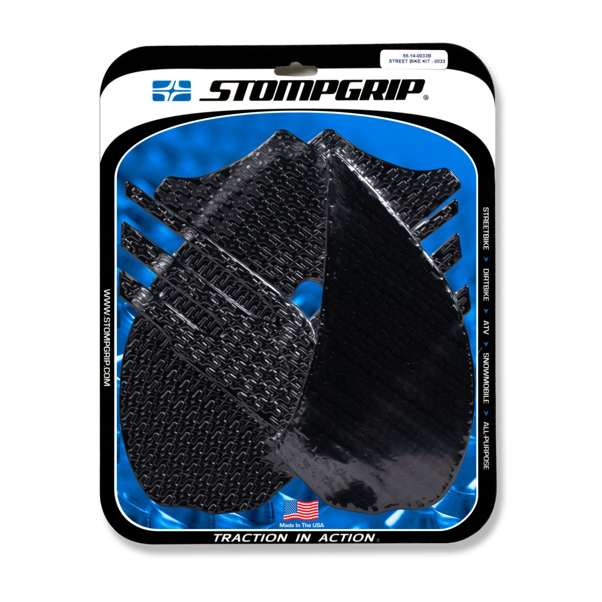 Stompgrip schwarz Volcano für für Kawasaki ZZR 1400 (2006-2011)