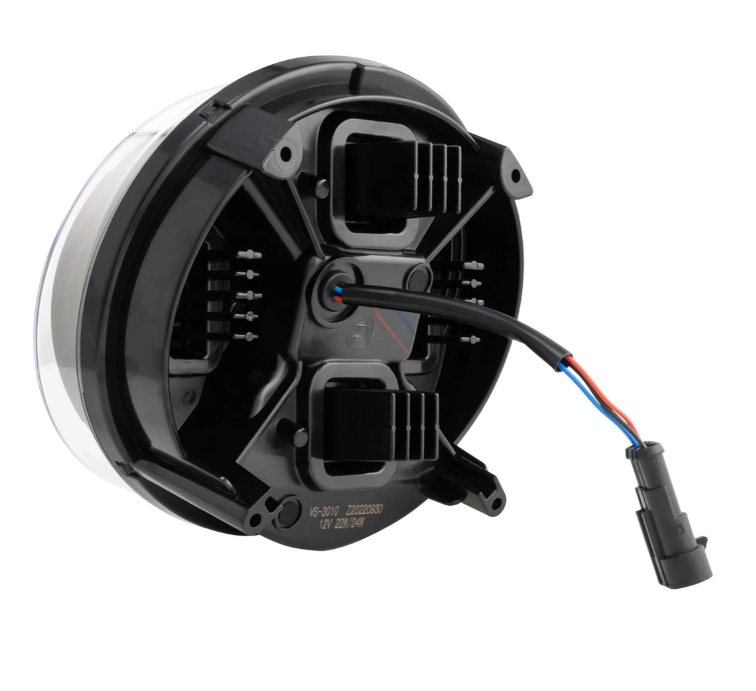 Scheinwerfer ZELIONI Black Edition LED für Vespa GTS/​GTS Super HPE 125-300 (19-22), schwarz/chrom