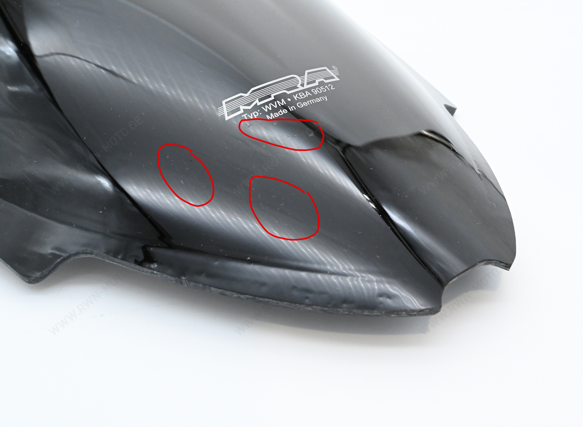 MRA Originalformscheibe "O" schwarz APRILIA RSV 4 -125 RK - Schwarz