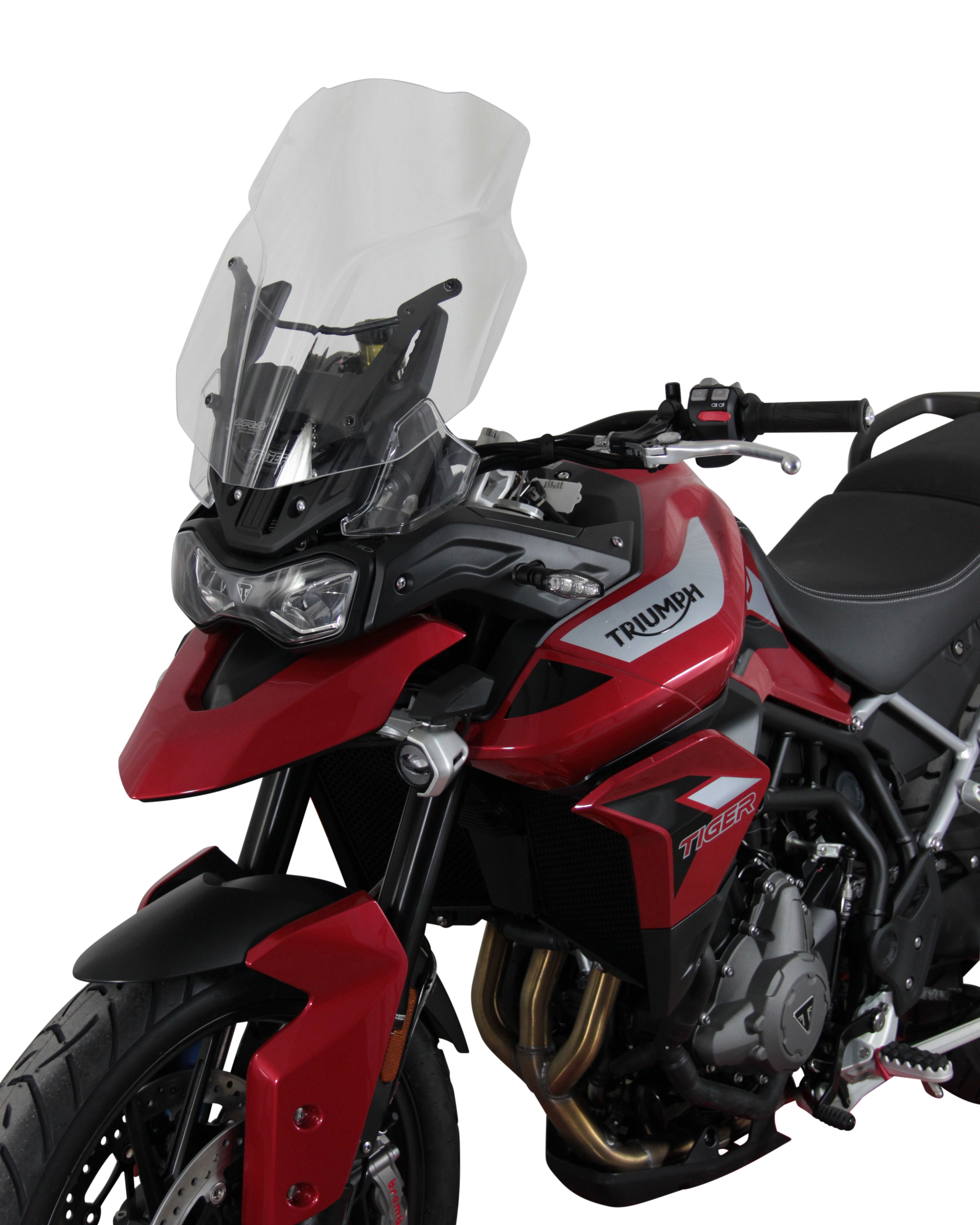 Tourenscheibe MRA "TM" für TRIUMPH TIGER 900 /GT PRO (Bj.19-) - Rauchgrau
