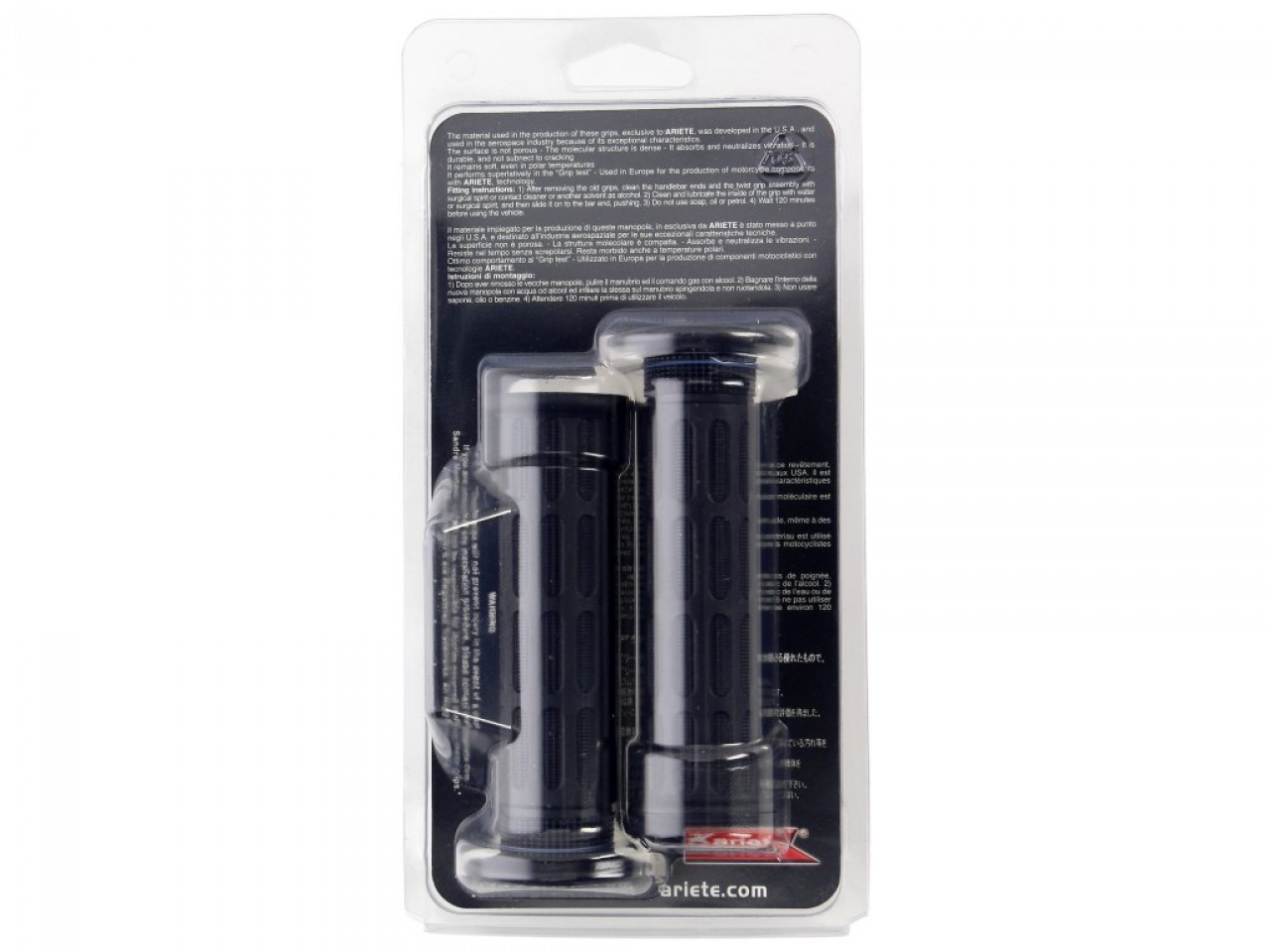 ariete Griffgummisatz offen, Länge: 125 mm, schwarz, Super Soft