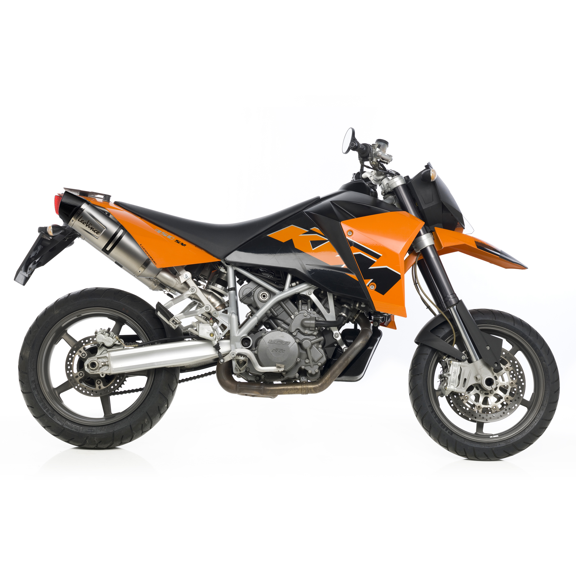 LeoVince Auspuffanlage SBK LV One Evo 2, Edelstahl, Slip On für KTM Supermoto 950 / 990