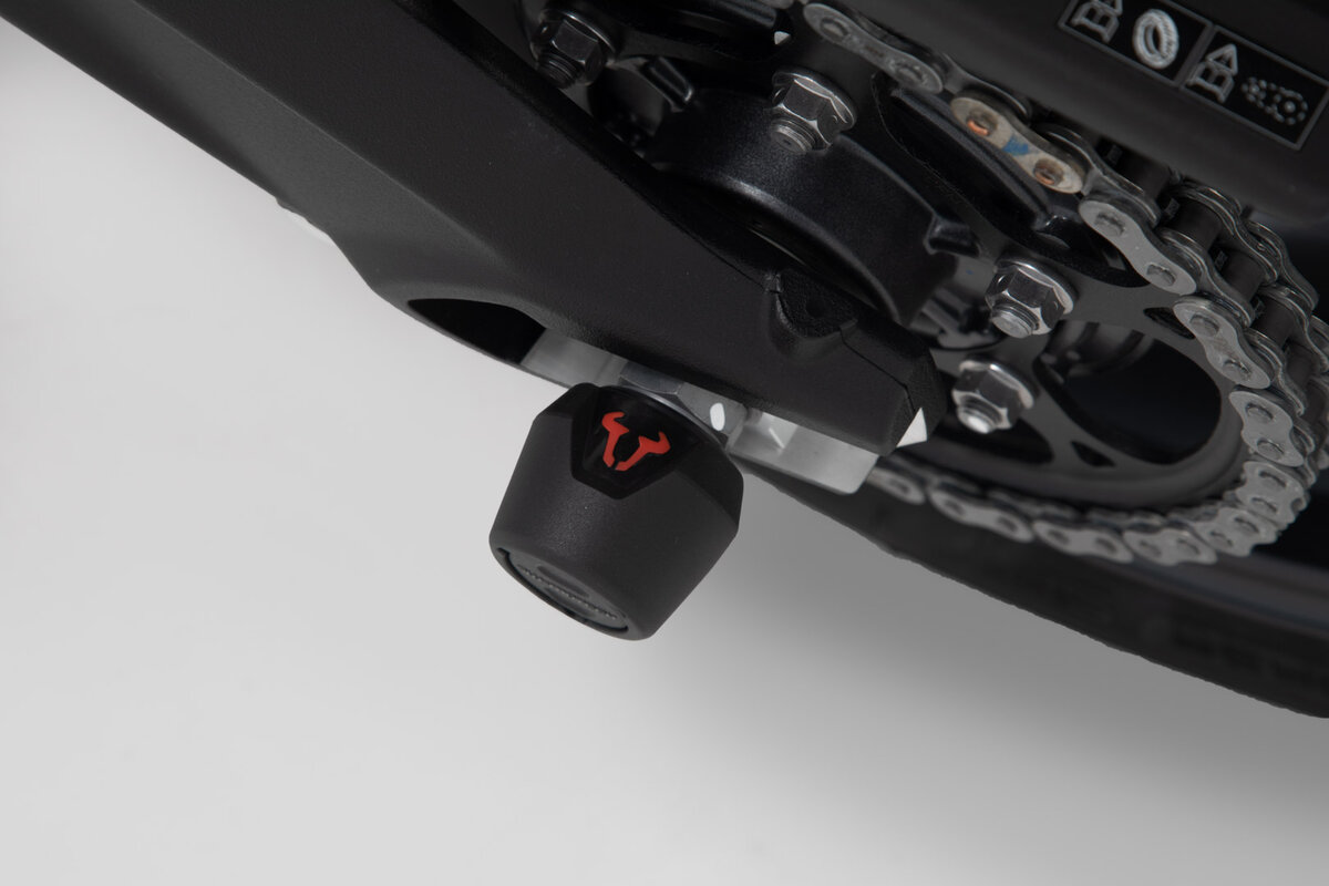 SW-Motech Sturzpad-Kit für Hinterachse schwarz für Yamaha MT-09 /Tracer, Tracer 900, XSR 900