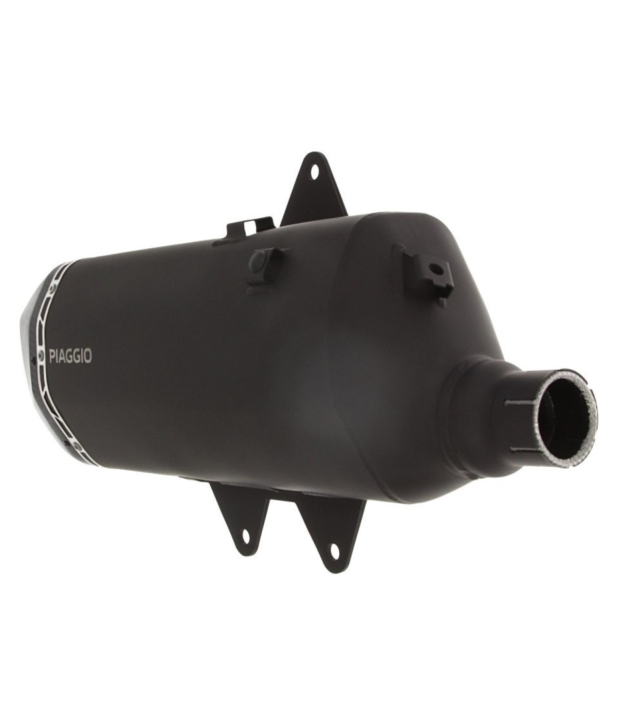 Slip-on-Schalldämpfer Edelstahl schwarz für Piaggio MP3 HPE 400