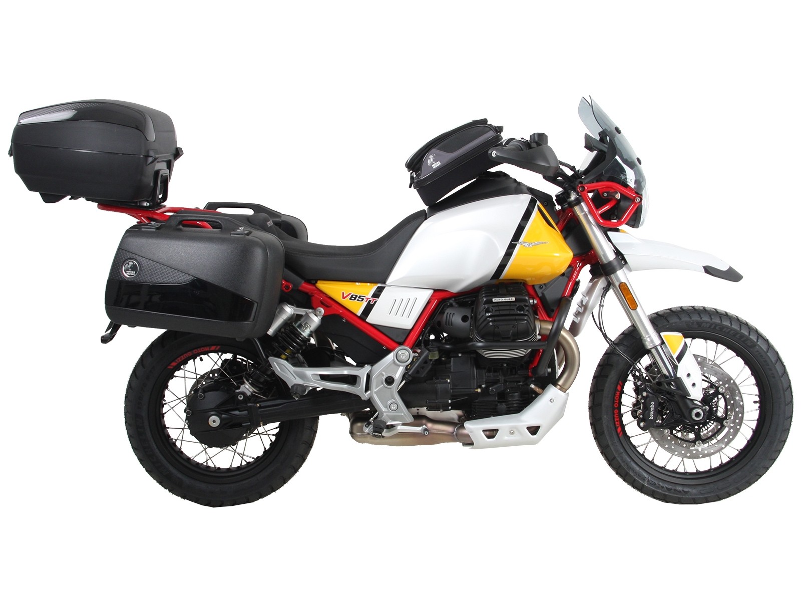 Alurack Topcase-Träger schwarz für V85 TT (Bj.19-) Hepco & Becker