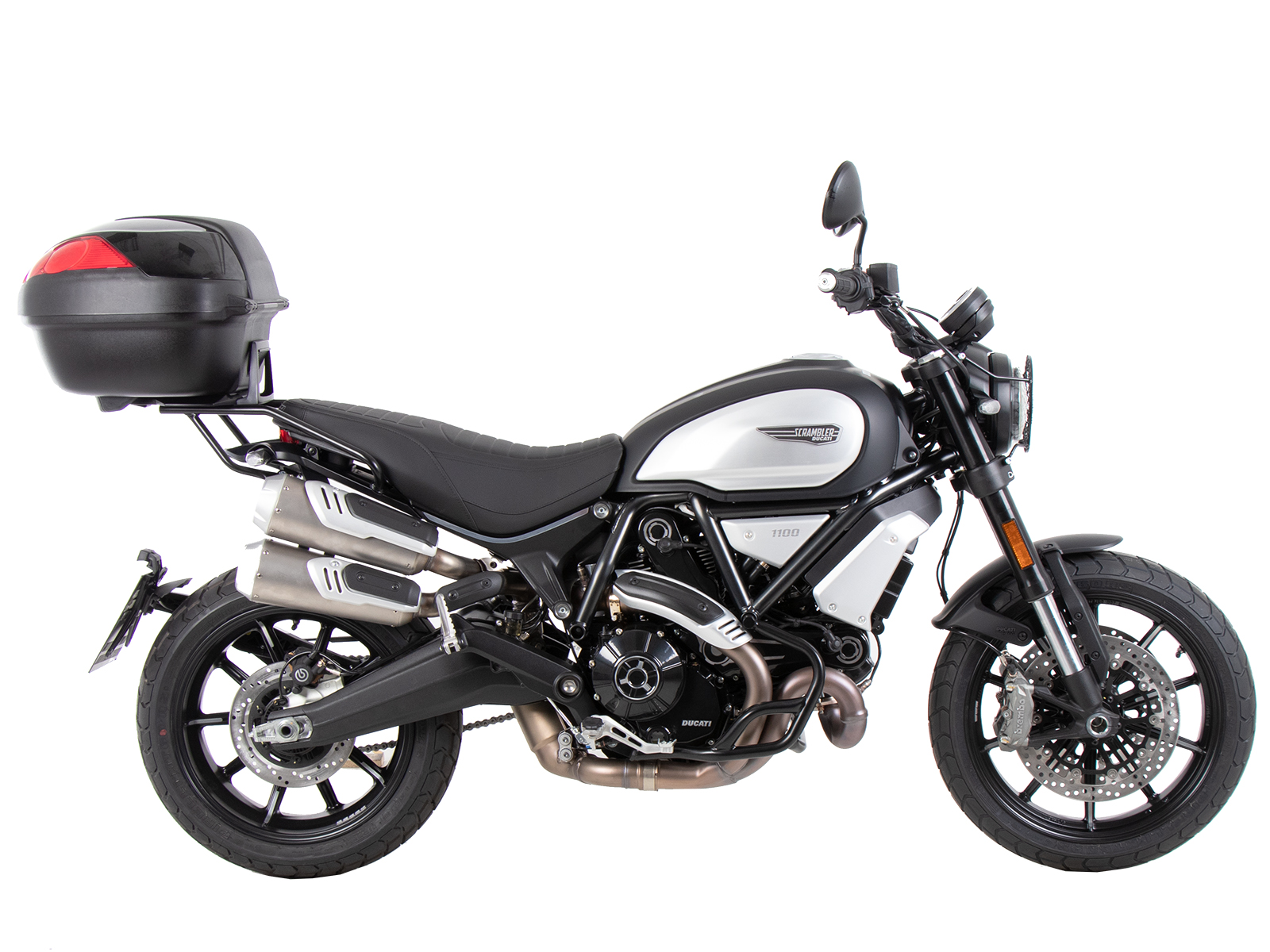 Alurack Topcaseträger schwarz für Ducati Scrambler 1100 Dark Pro /Pro /Sport Pro (21-24)