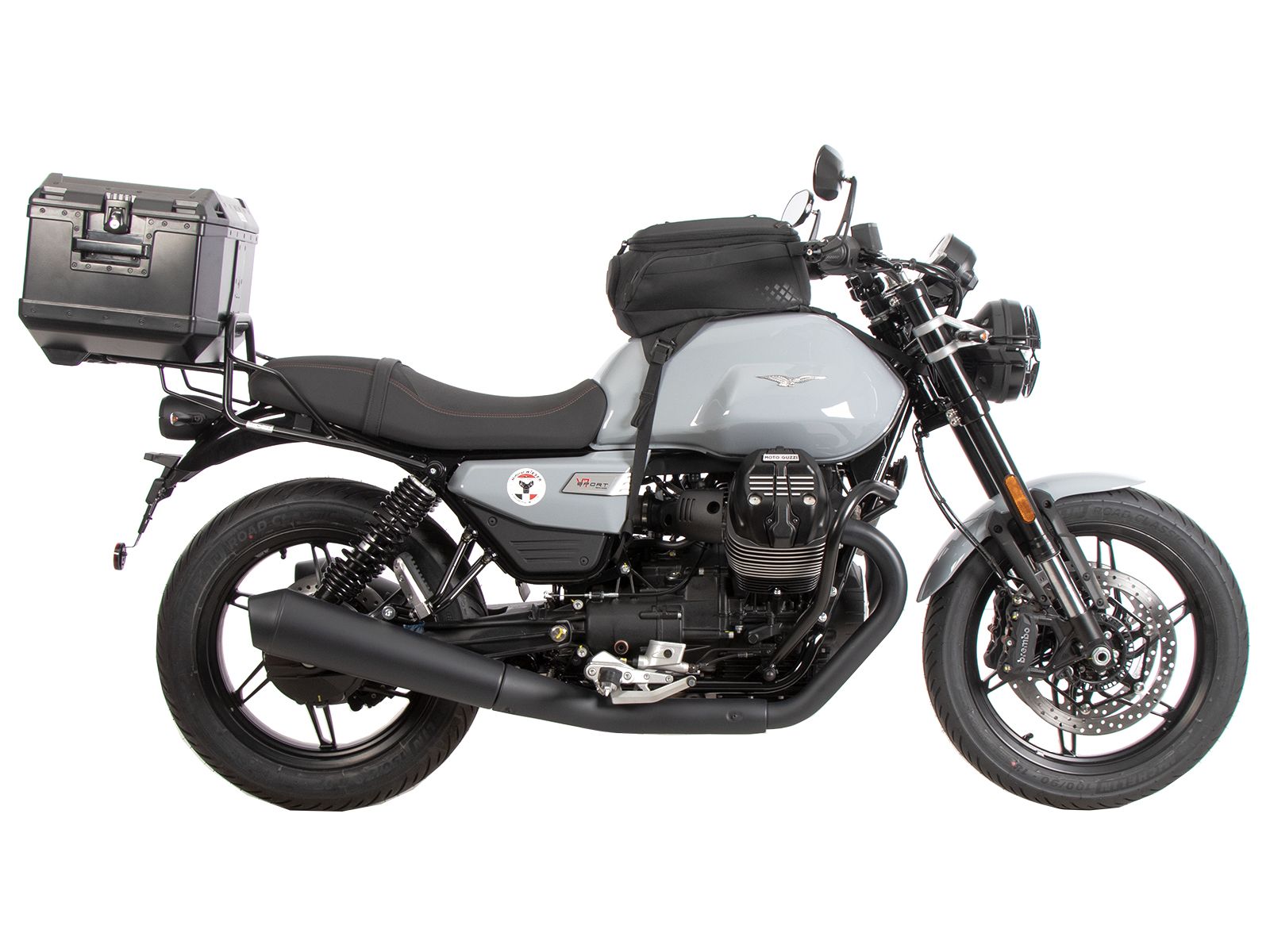 Rohrgepäckbrücke Topcase-Träger schwarz für Moto Guzzi V7 850 Sport (25-) Hepco & Becker