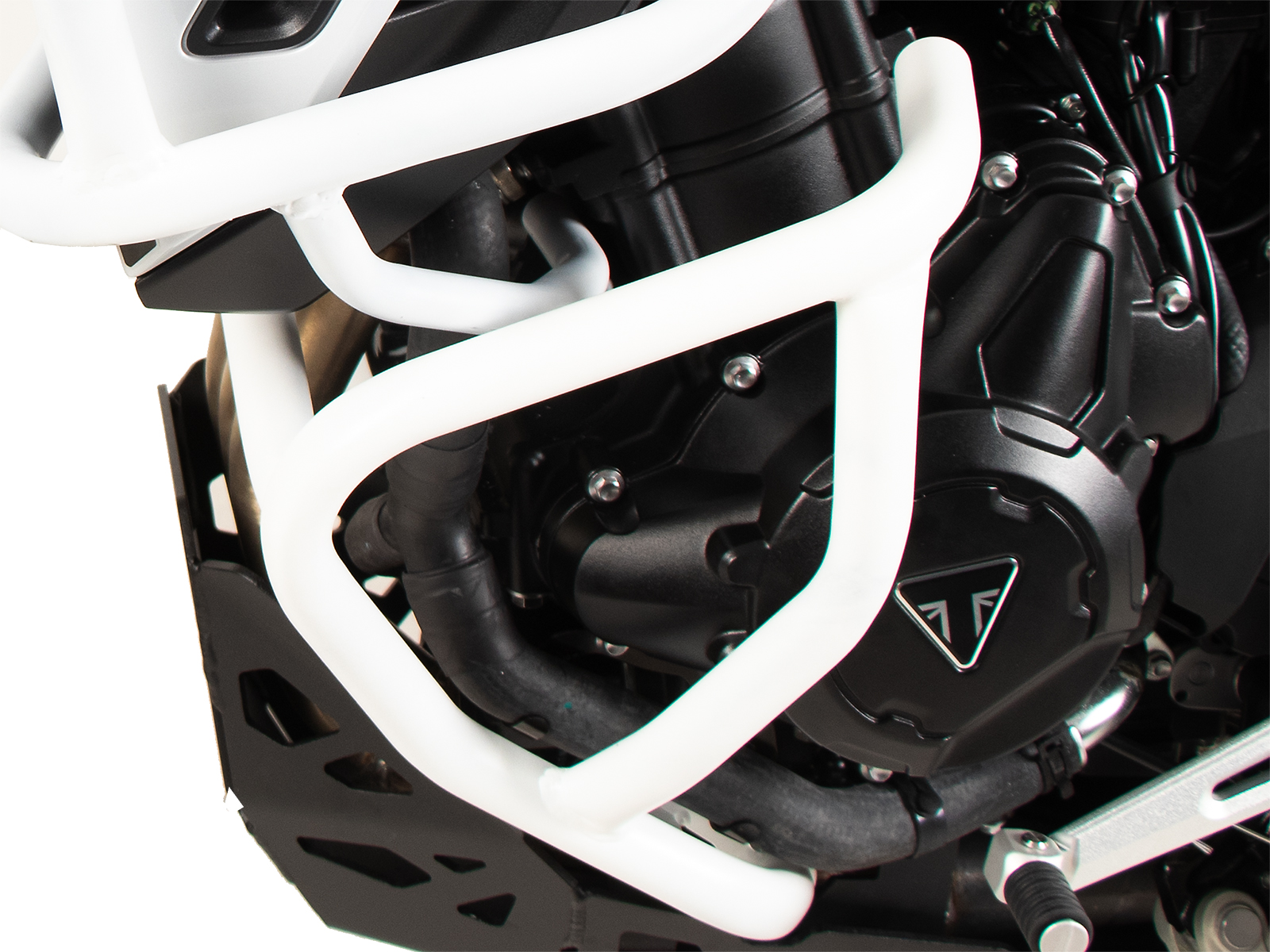 Motorschutzbügel weiß für Triumph Tiger 900 Rally Pro (24-) Hepco & Becker