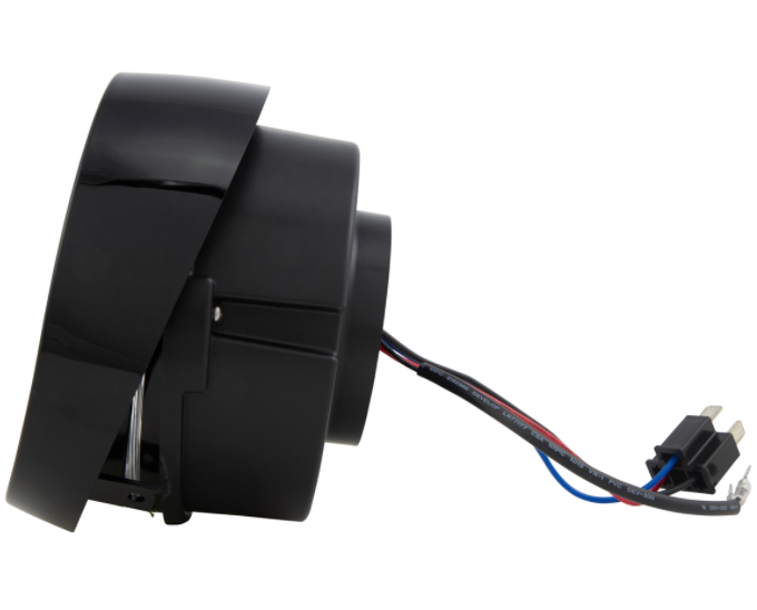 Scheinwerfer LED für Vespa Primavera 50-150ccm 2T/​4T (-'18), schwarz glänzend