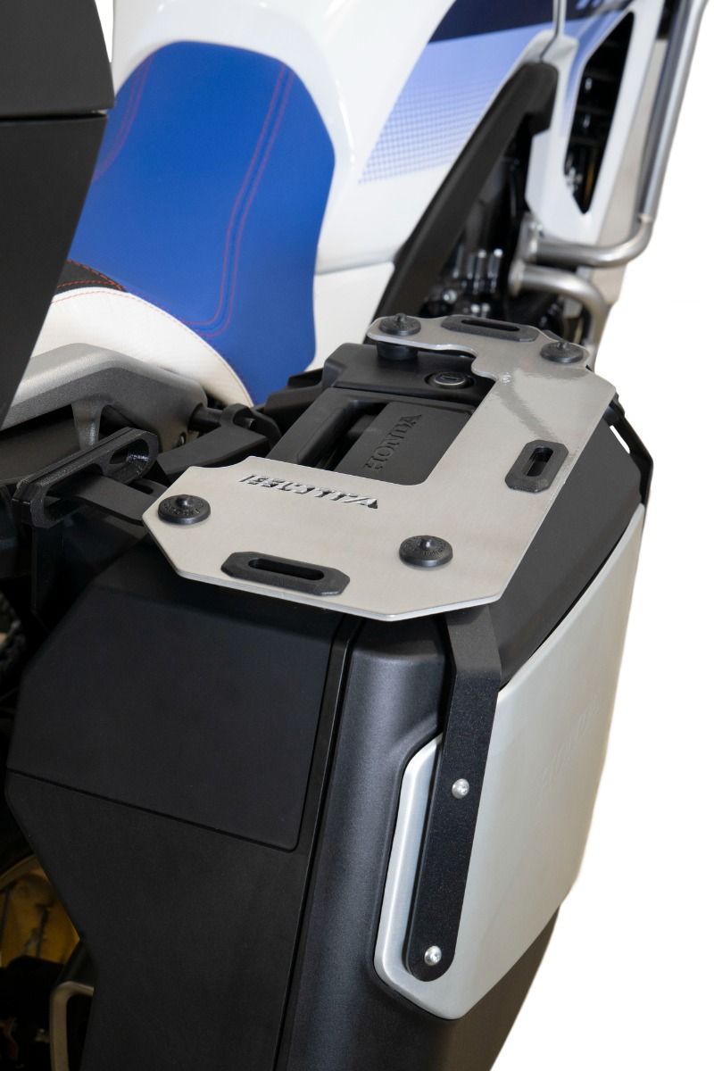 Gepäckträger für Seitenkoffer XL 750 Transalp /NT 1100 /ADV 750 /NC 750 X, Alu gebürstet poliert