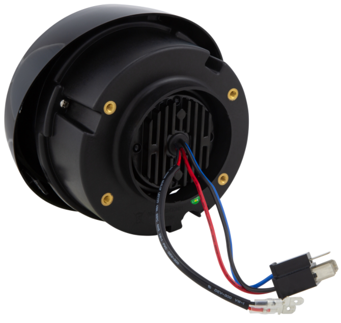 Scheinwerfer LED für Vespa Primavera 50-150ccm 2T/​4T (-'18), schwarz glänzend