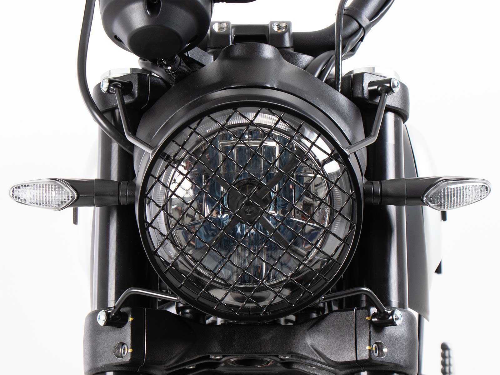 Lampenschutzgitter schwarz für Ducati Scrambler 1100 Dark Pro /Pro /Sport Pro (21-24)