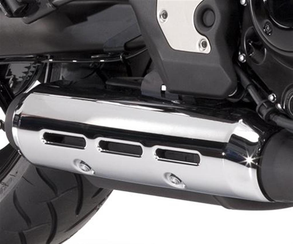 Auspuff-Hitzeschild verchromt für Vulcan S (Bj.15-19) Original Kawasaki