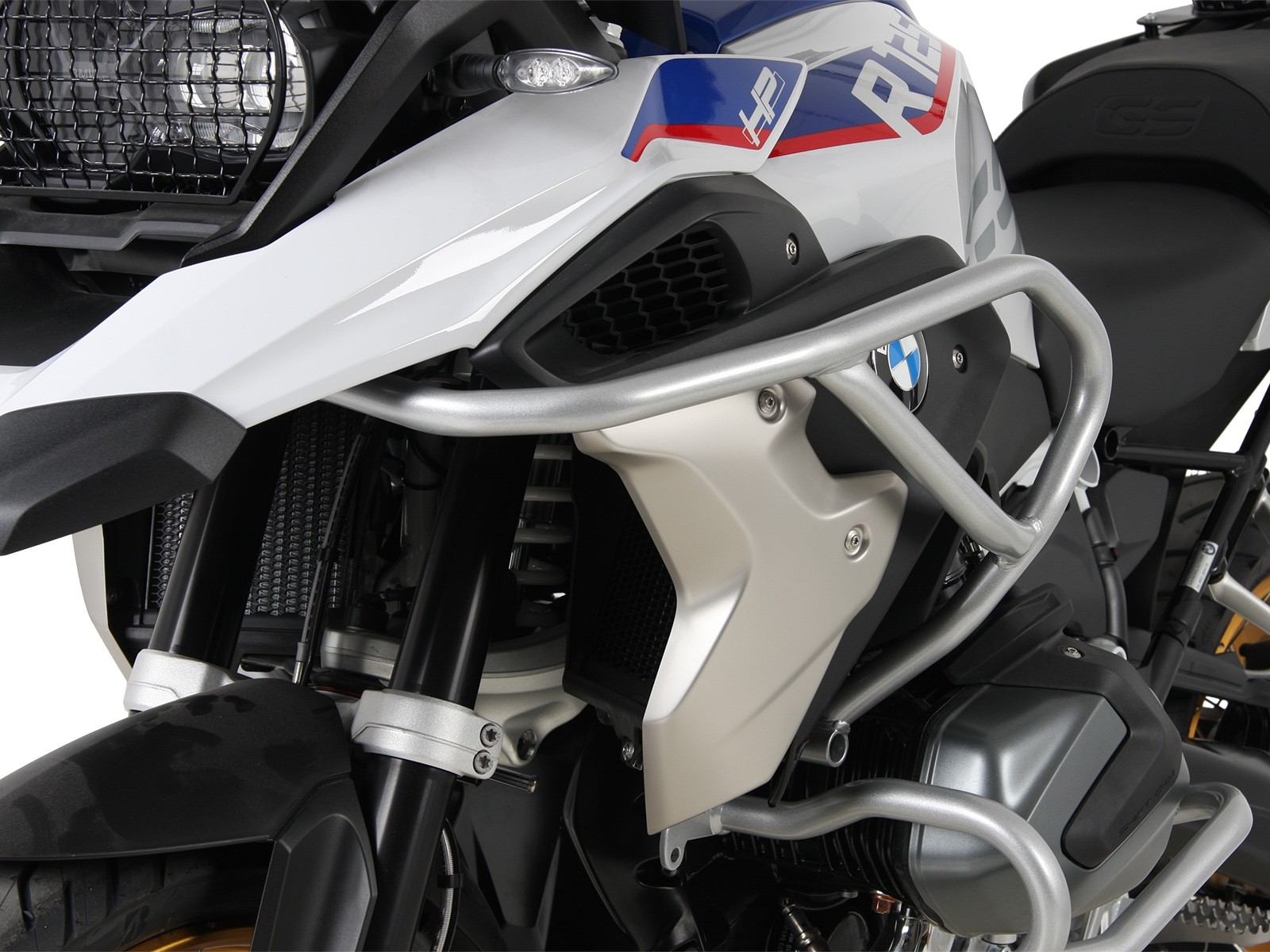 Tankschutzbügel silber für BMW R 1250 GS (19-23) Hepco & Becker