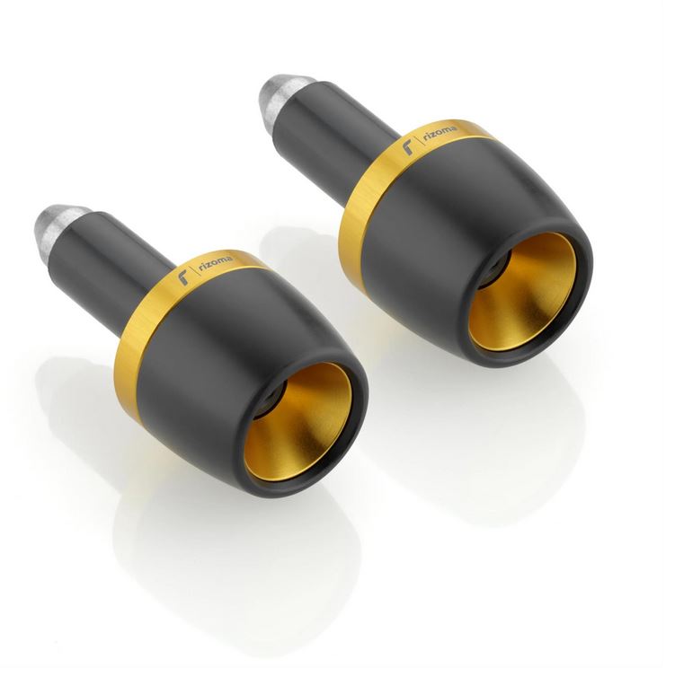 Lenkerendengewichte RIZOMA links & rechts für Vespa, gold eloxiert