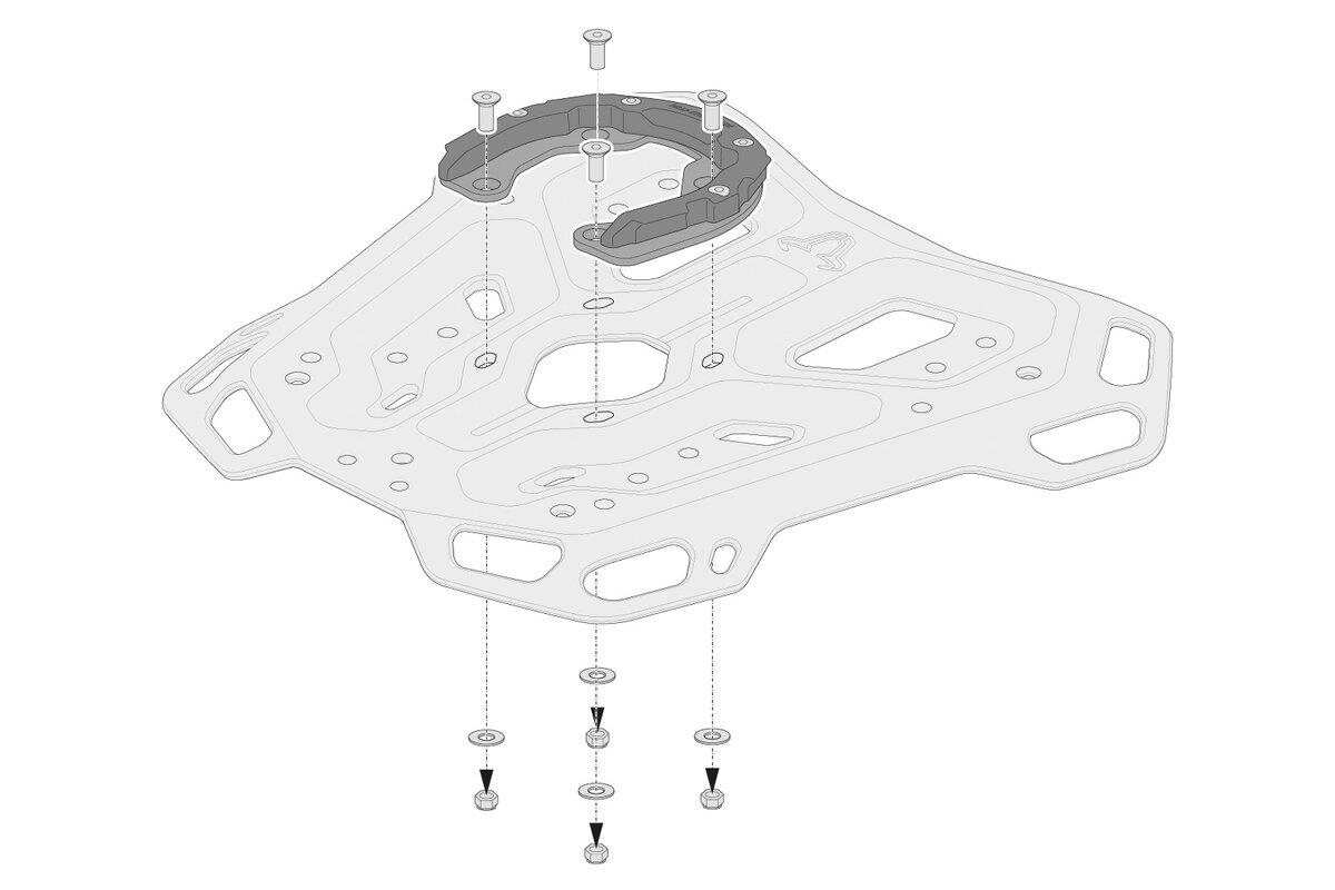 SW-Motech PRO Tankring für SW-Motech ADVENTURE-RACK Gepäckträger