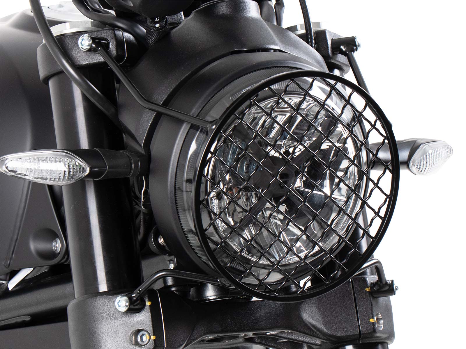 Lampenschutzgitter schwarz für Ducati Scrambler 1100 Dark Pro /Pro /Sport Pro (21-24)