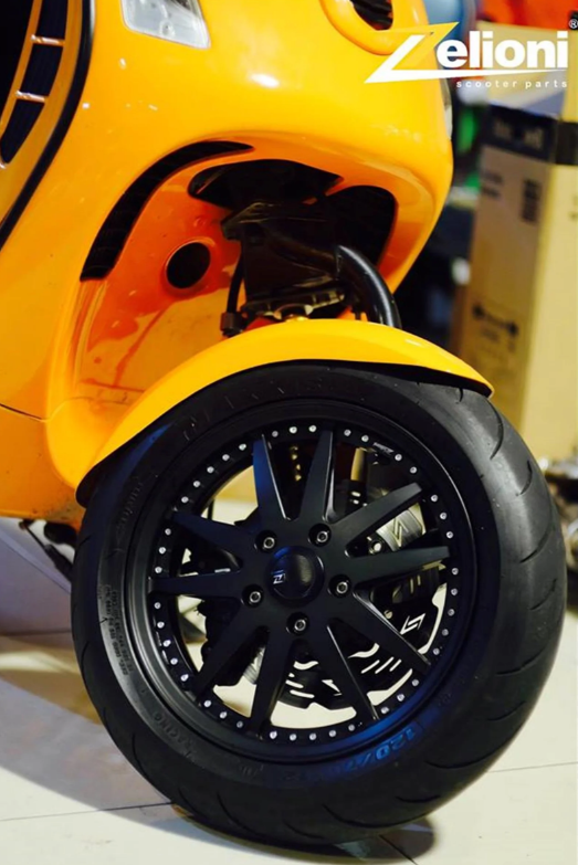 Kotflügel ZELIONI für Vespa GTS/​GTS Super/​GTV/GT, Metall unlackiert