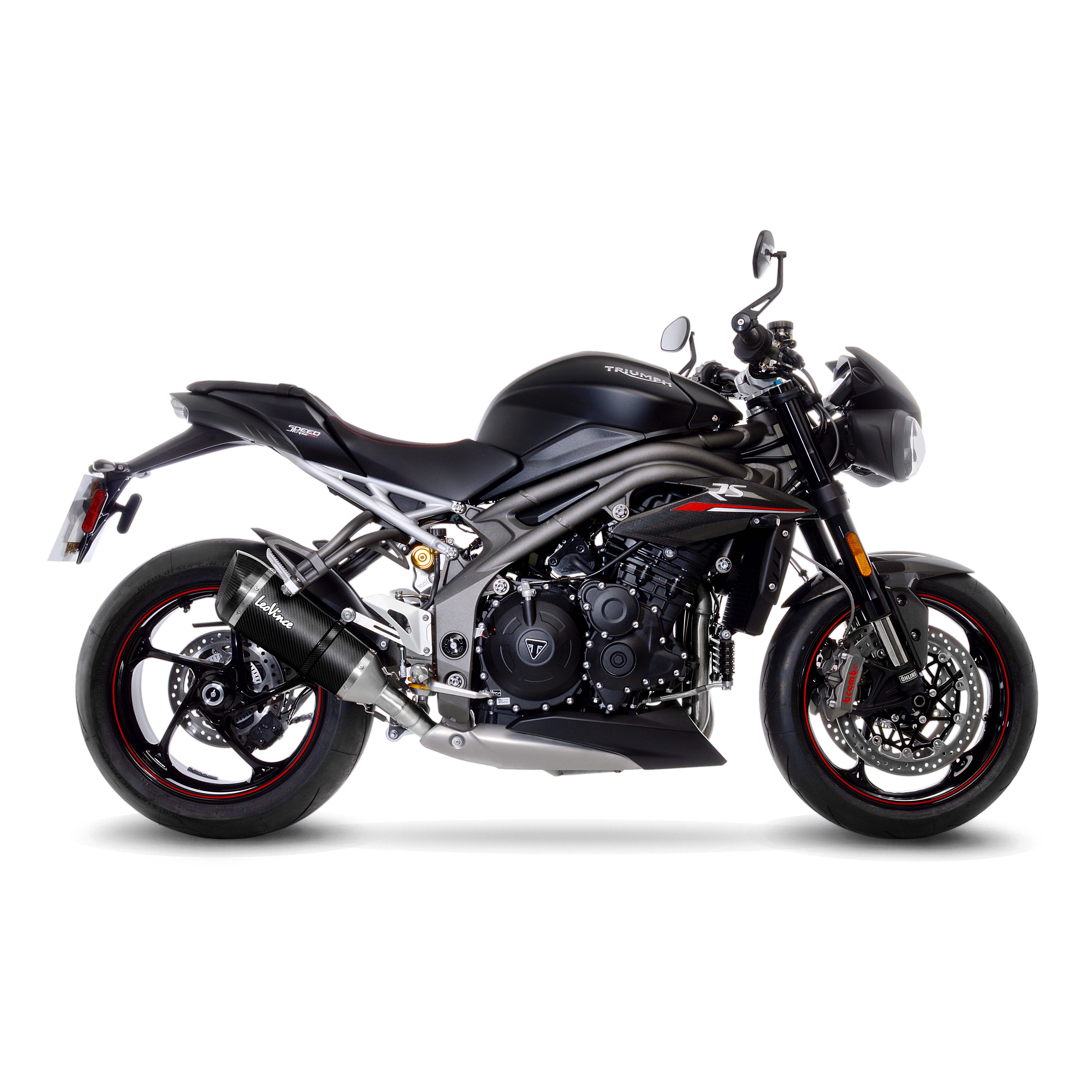 LeoVince Auspuffanlage Factory S, Carbon, Slip On für Triumph Speed Triple 1050 RS / S (18-19)