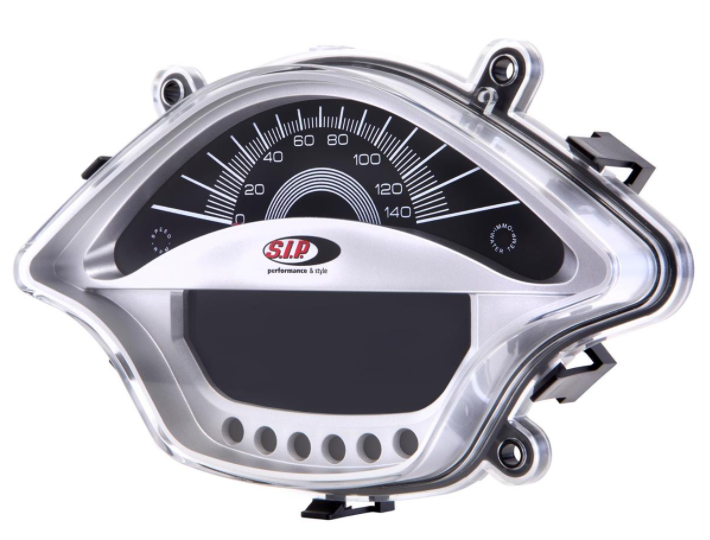 Drehzahlmesser/Tacho für Vespa Primavera/​Sprint 50-150ccm 2T/​4T AC, silber