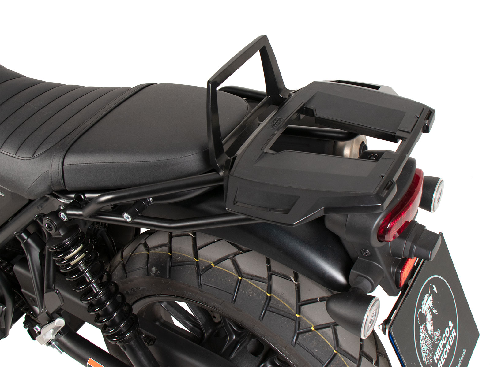 Alurack Topcase-Träger schwarz für Honda CL 500 Scrambler (23-) Hepco & Becker