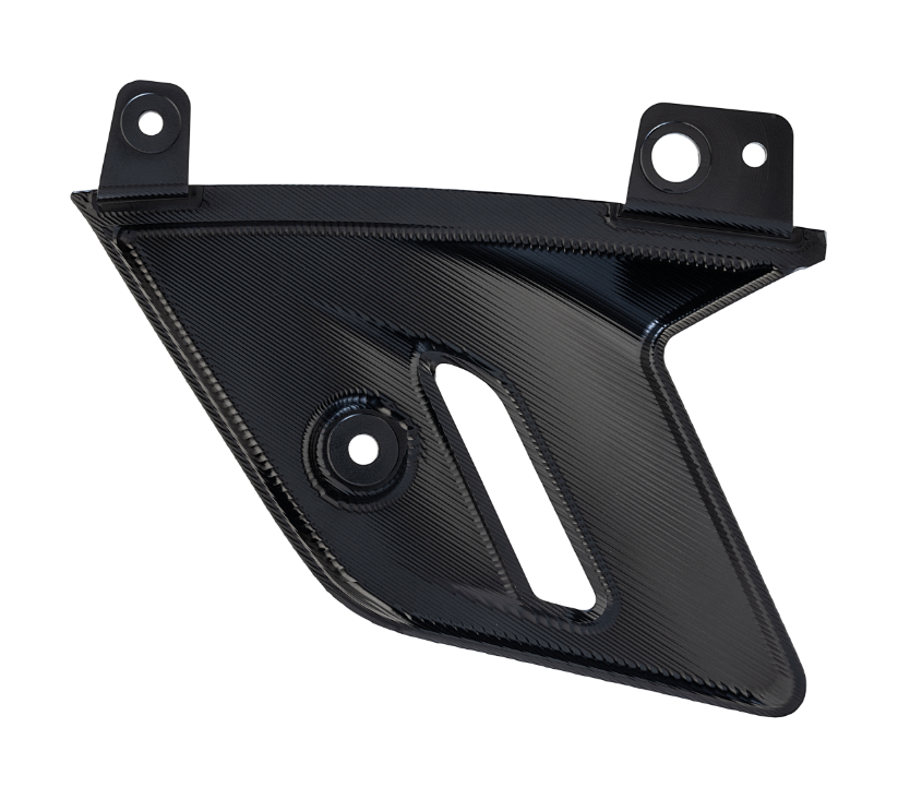 Gabelverkleidung für Vespa GTS/​GTS Super 125/​300ccm (`22-), Alu, schwarz eloxiert