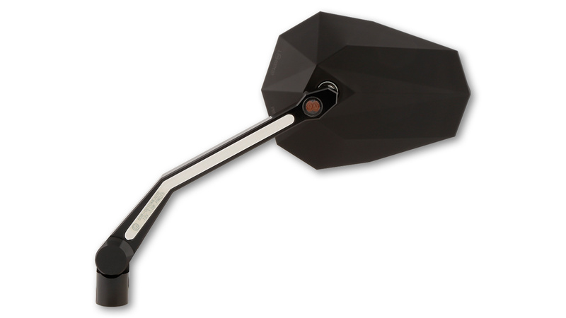 HIGHSIDER pro Spiegel Stealth -X4 Schwarz Mit LED Blinker/Positionslicht (Paar)