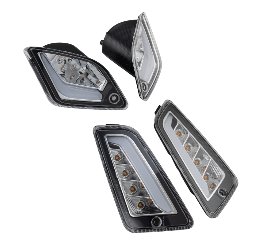 Blinker Kit vorne & hinten für Vespa GTS/​GTS Super/​GTV 125-300ccm, klar