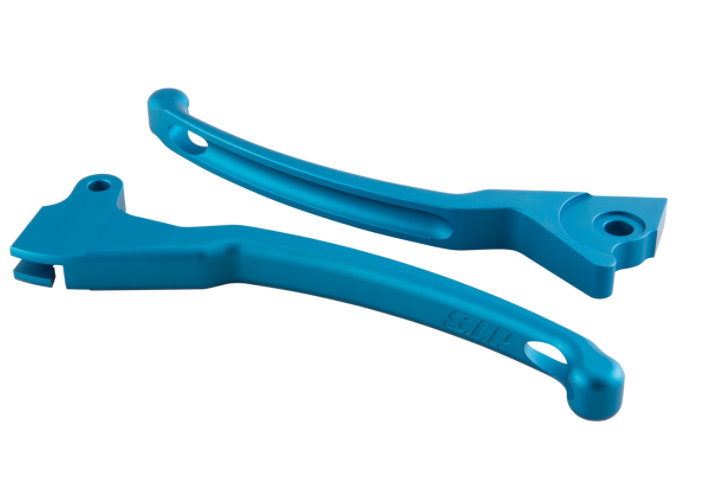 Sporthebel Set Bremse links/rechts für Vespa LX/​LXV/​S/​Primavera/​Sprint 50-150ccm, blau matt