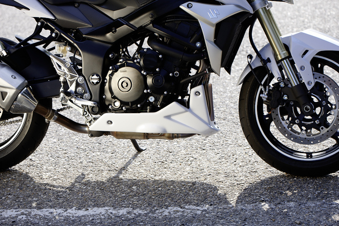 Bugspoiler, Metallic Mattschwarz für Suzuki GSR750 BJ. 2011-2016