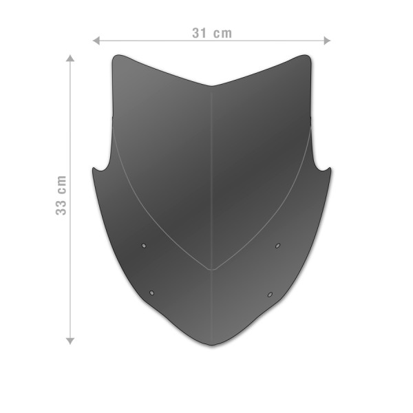 Windschild für Yamaha MT-07 (21-24) - Barracuda