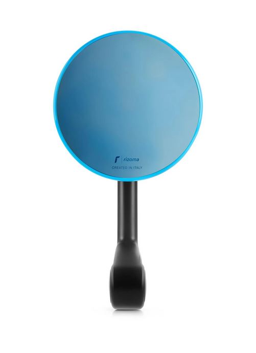 Lenkerendenspiegel RIZOMA E-POP links oder rechts für Vespa, schwarz/blau