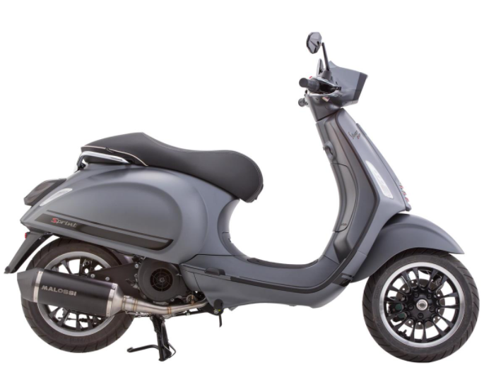 Monoschlitzrohr Beinschild & Trittblech komplett für Vespa Primavera/​Sprint 50-150ccm