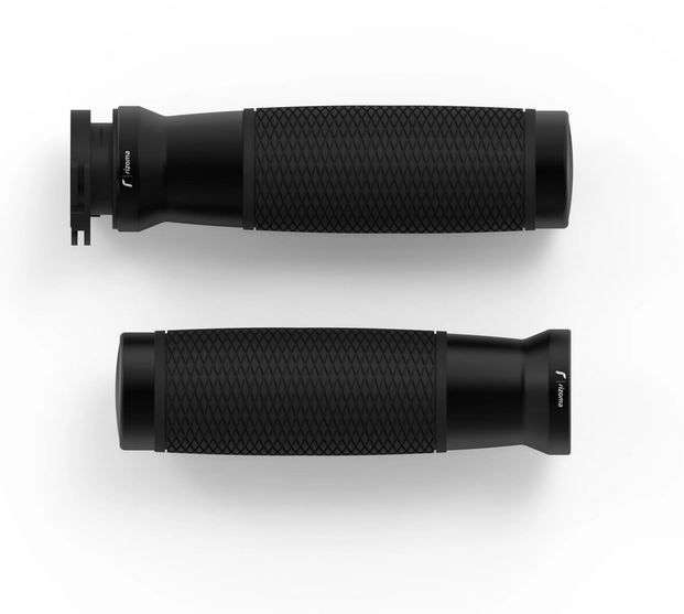 Griffe RIZOMA Urlo RS Ø 22/24 mm L 120 mm für Vespa Primavera/​Sprint, schwarz eloxiert
