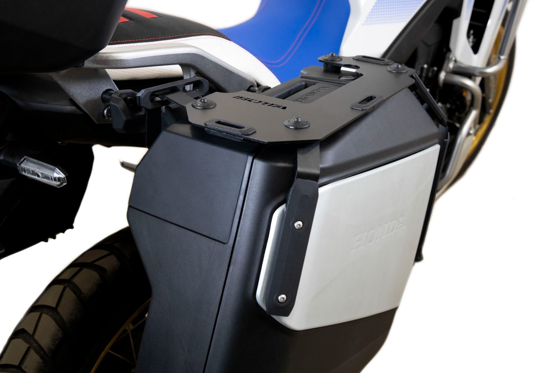 Gepäckträger für Seitenkoffer Honda XL 750 Transalp /NT 1100 /ADV 750 /NC 750 X, Alu, schwarz