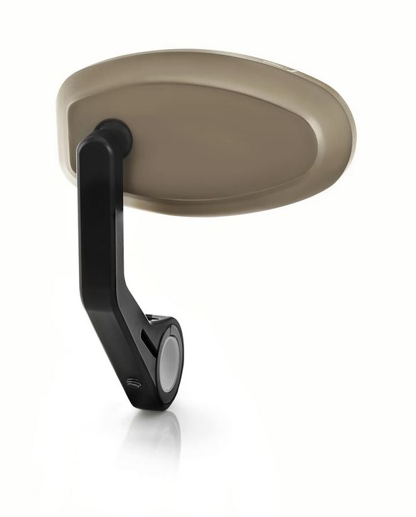 Lenkerendenspiegel RIZOMA "REVERSE RETRO" links oder rechts für Vespa, bronze eloxiert