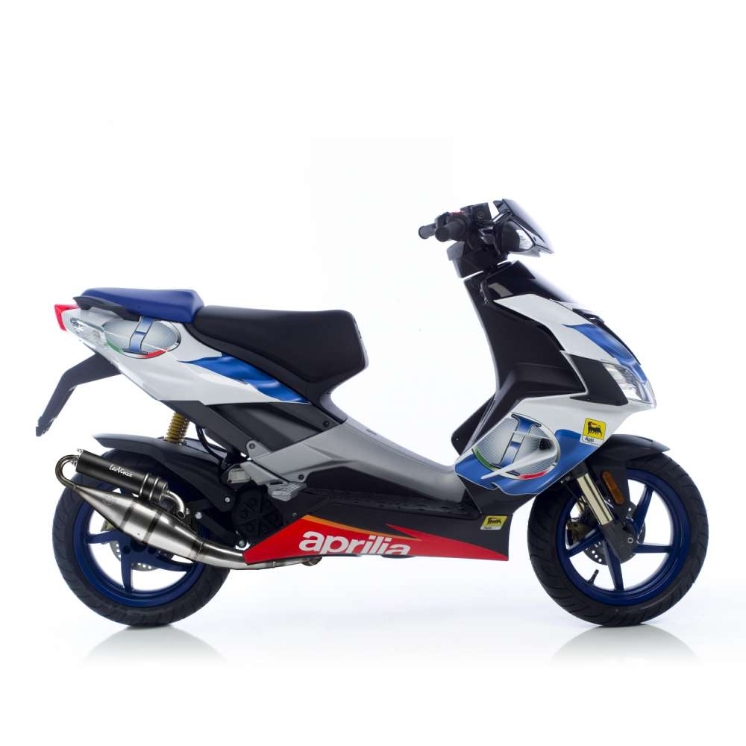 LeoVince Auspuffanlage Hand Made TT, Black Edition, Full System für Aprilia / Piaggio