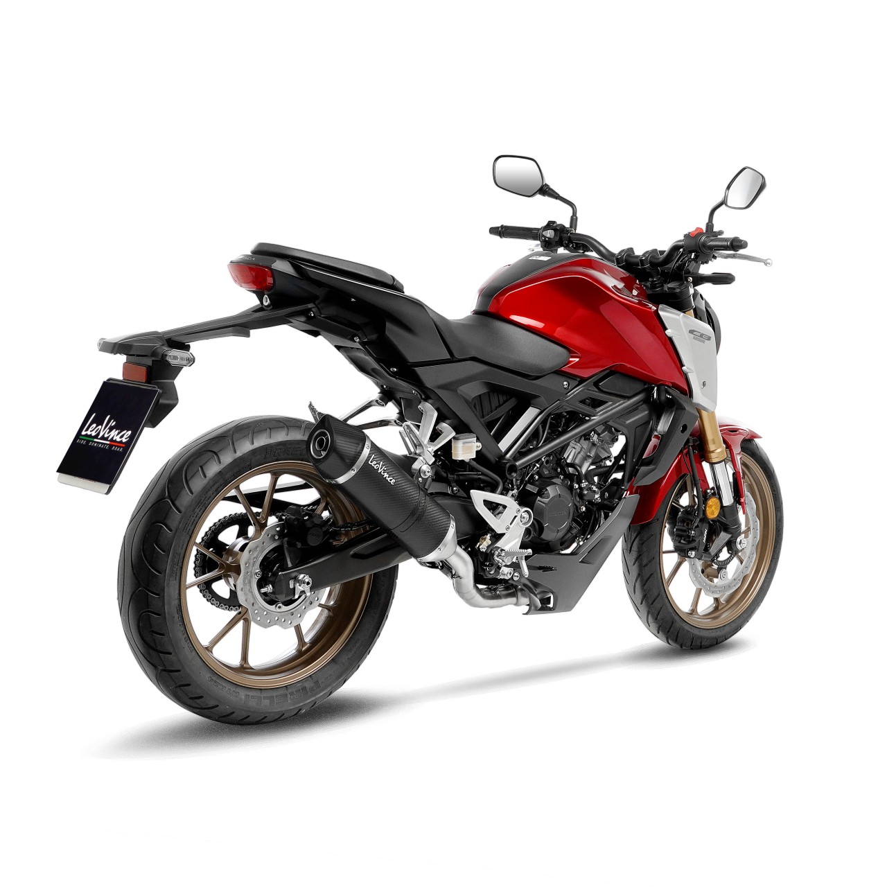 LeoVince Komplettanlage LV One Evo für Honda CB 125 R Neo Sports Cafe, Carbon, E-Gutachten