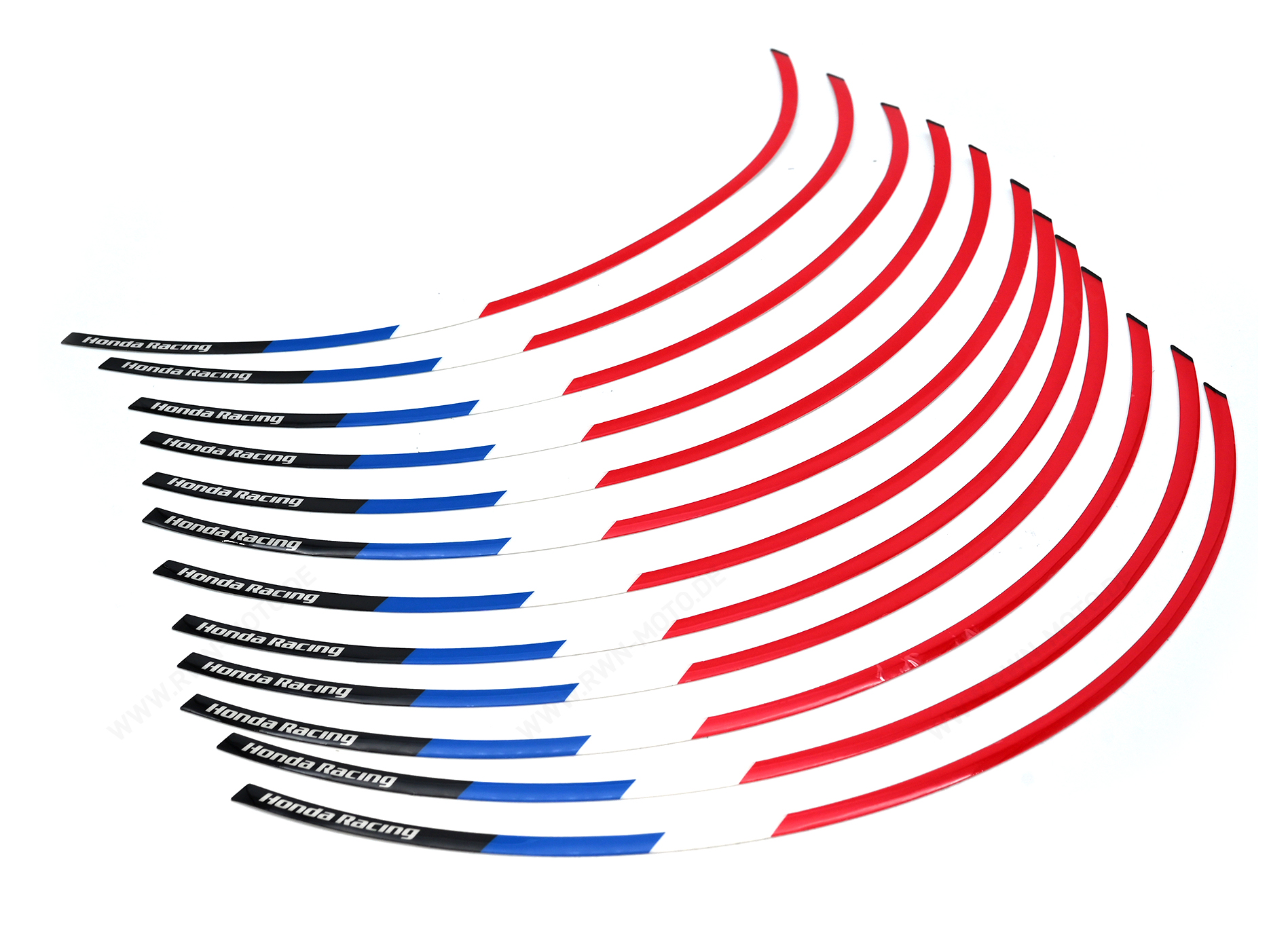 Felgenrandaufkleber-Kit Tricolor für Honda CBR1000RR-R BJ 20-