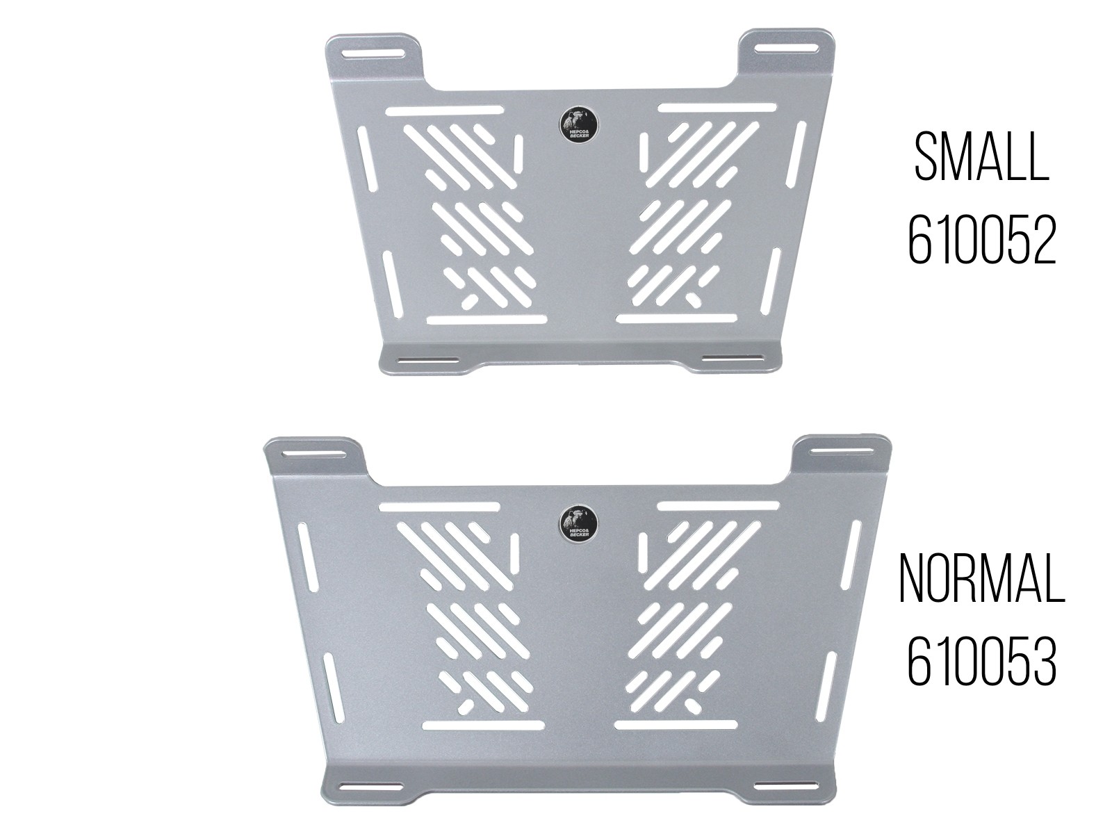 Universal Verbreiterung zur Montage auf vorhandenen Fremdträgern silber Hepco & Becker