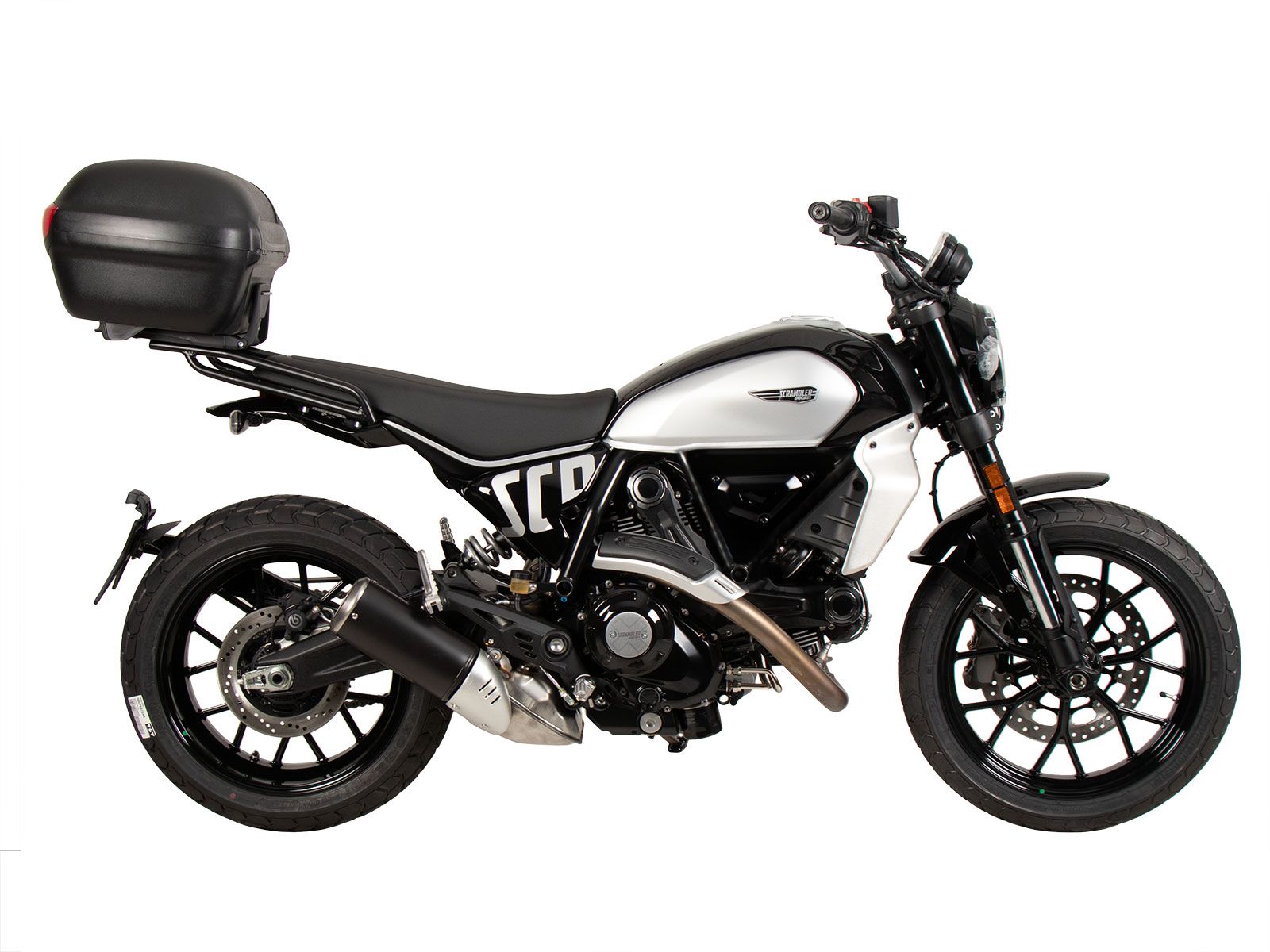 Alurack Topcaseträger schwarz für Ducati Scrambler 800 Icon (23-) Hepco & Becker