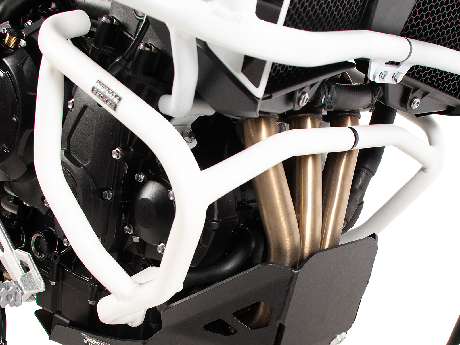 Motorschutzbügel weiß für Triumph Tiger 900 Rally Pro (24-) Hepco & Becker