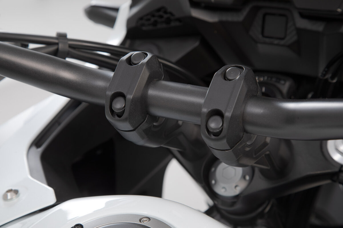 SW-Motech Lenkererhöhung, schwarz für Ø 28 mm Lenker, H=20 mm für KTM 1290 Super Adventure