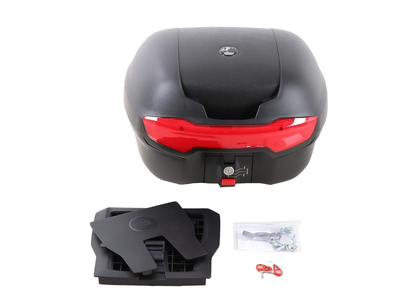 Journey Topcase 40 schwarz inkl. Universaltopcasepalette für Fremdträger Hepco & Becker