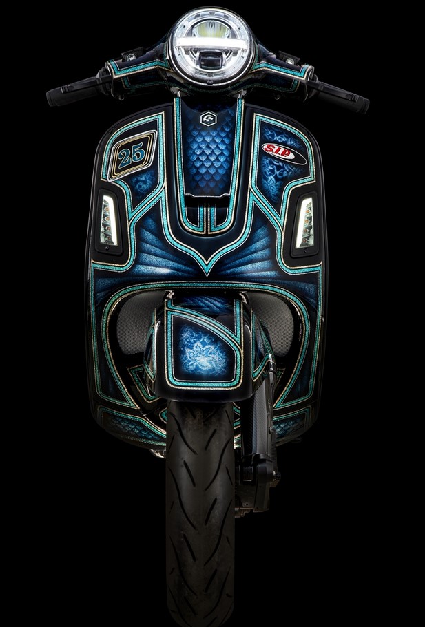Kaskade für Vespa GTS/​GTS Super/​GTV/​GT 60/​GT/​GT L 125-300ccm (-'18), chrom