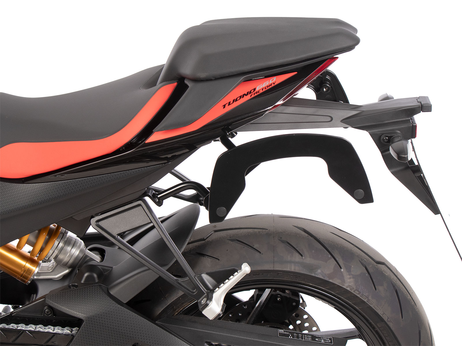 C-Bow Seitenträger schwarz für Aprilia Tuono 660 Factory (22-) Hepco & Becker